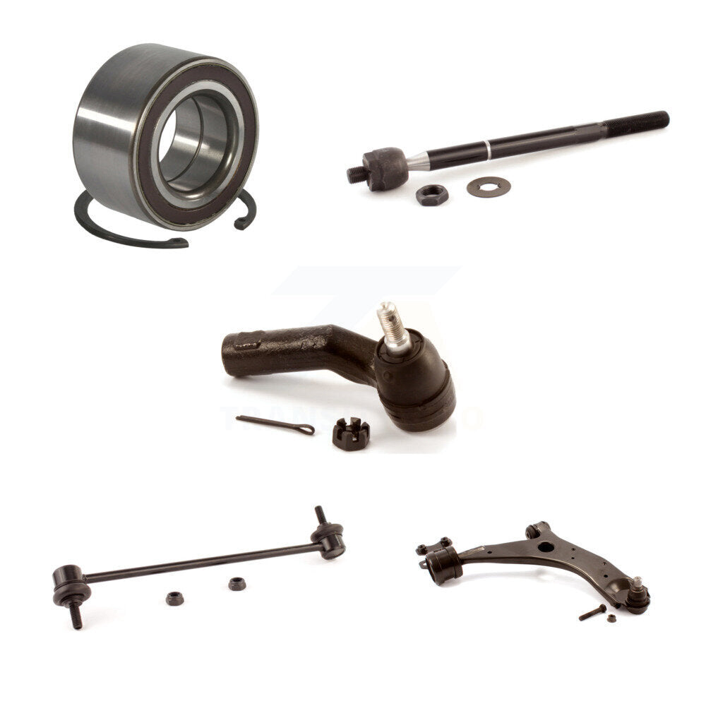 Bearing Lower Control Arm Tie Rod Link Front Right Kit (5Pc) For Mazda 3 5 Sport