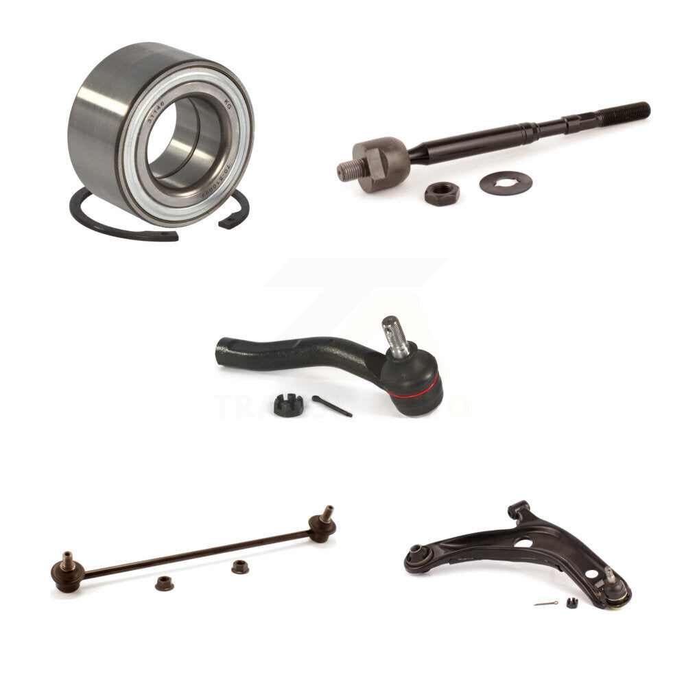 Bearing Lower Arm Tie Rod & Link Front Right Kit (5Pc) For Toyota Yaris Prius C