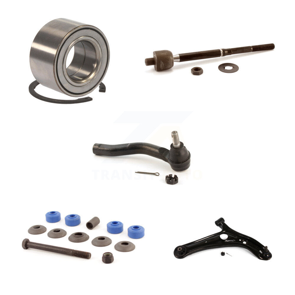 Bearing Lower Control Arm Tie Rod End Link Front Right Kit (5Pc) For Toyota Echo