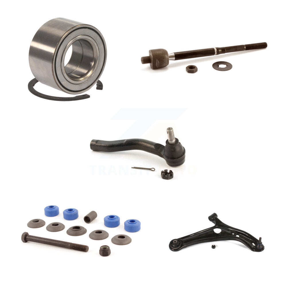 Bearing Lower Control Arm Tie Rod End Link Front Right Kit (5Pc) For Toyota Echo