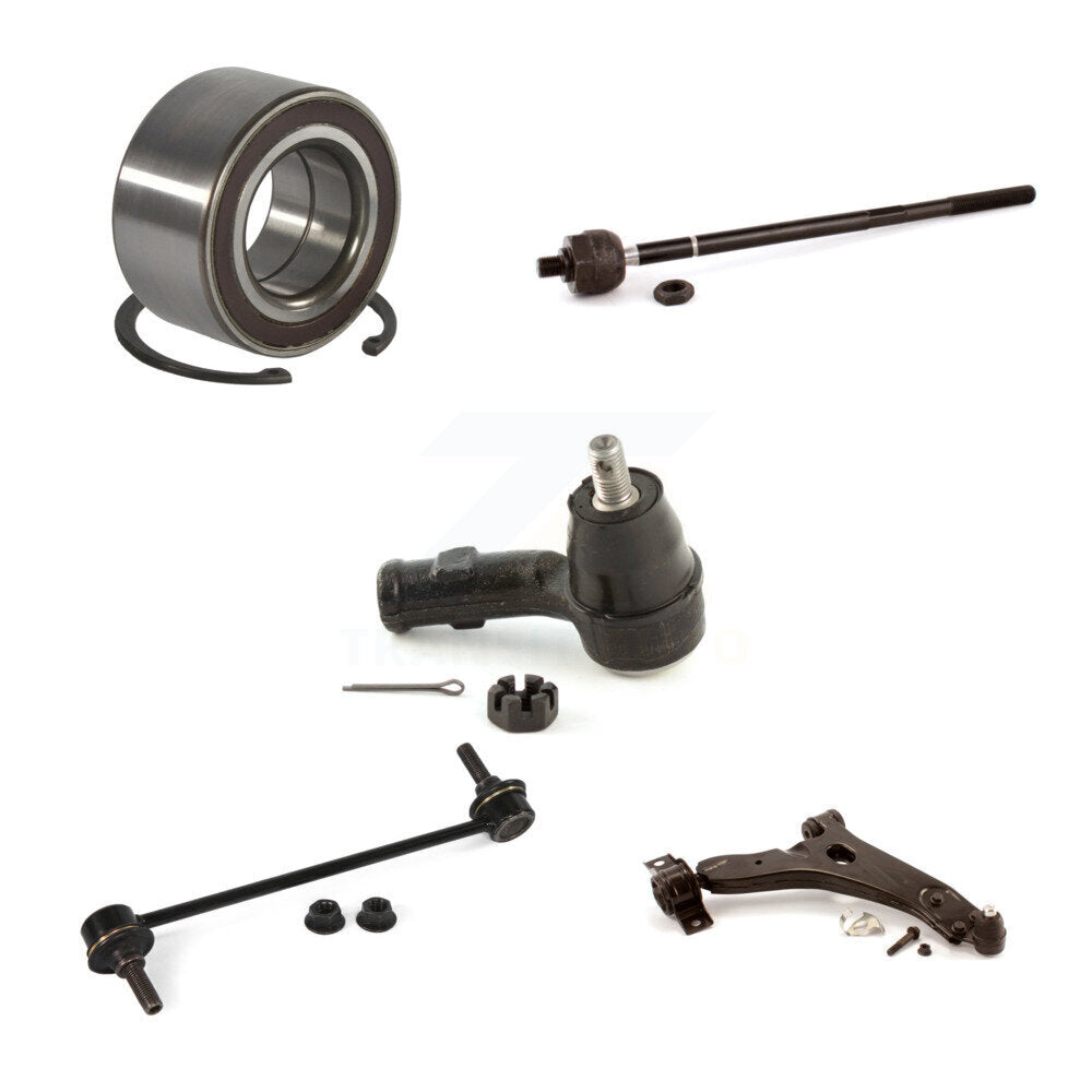 Bearing Lower Control Arm Tie Rod End Link Front Right Kit (5Pc) For Ford Focus