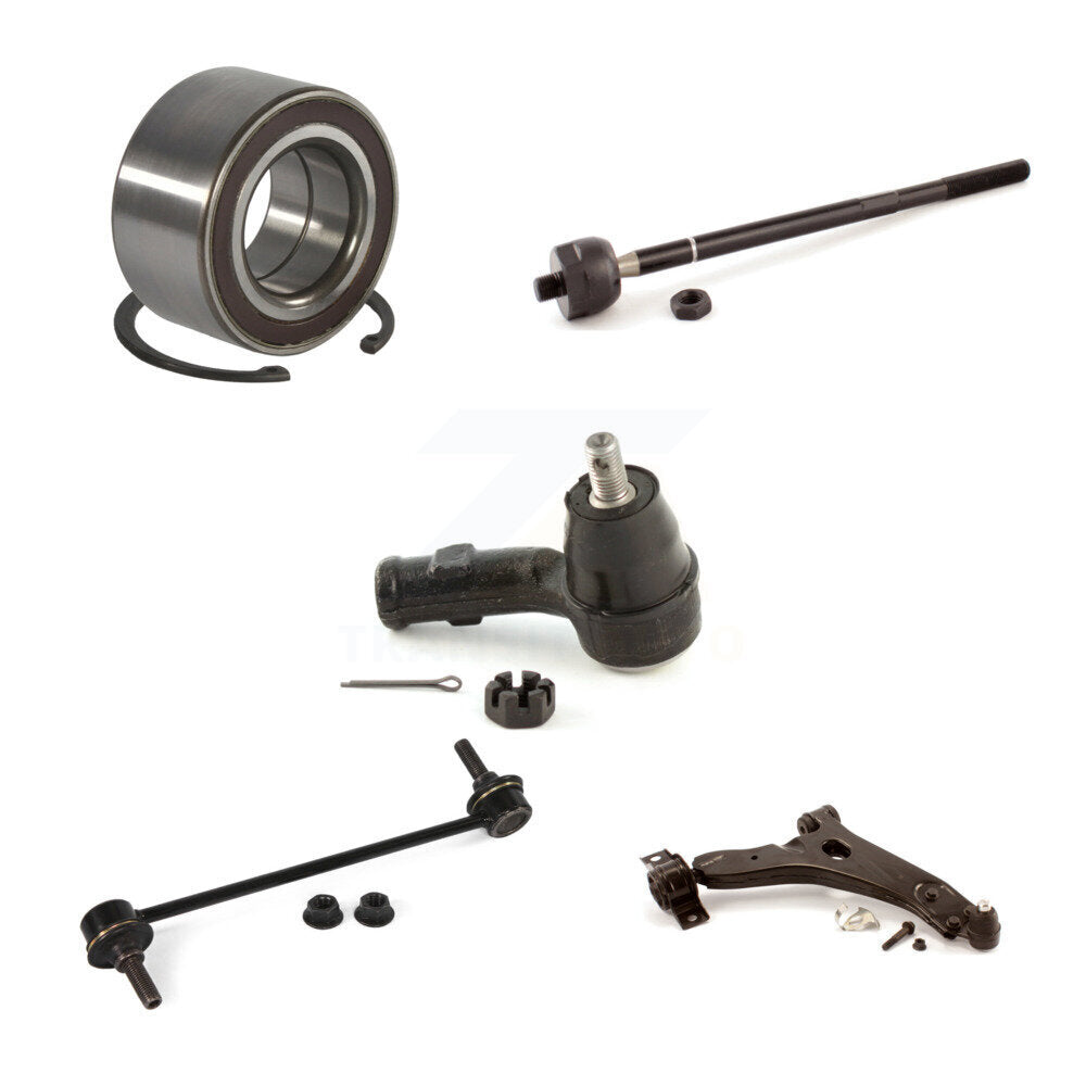 Bearing Lower Control Arm Tie Rod End Link Front Right Kit (5Pc) For Ford Focus