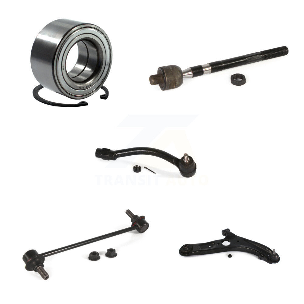 Bearing Lower Control Arm Tie Rod Link Front Right Kit (5Pc) For Hyundai Elantra