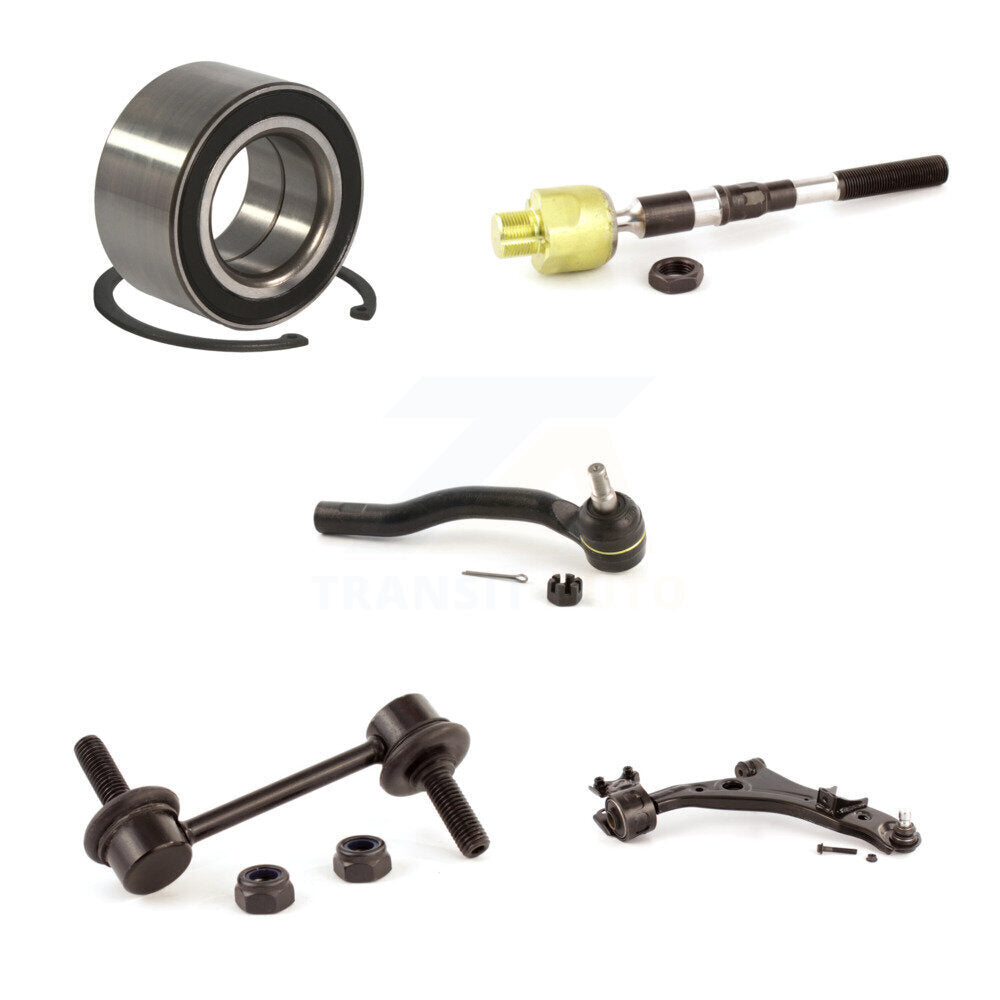 Bearing Lower Control Arm Tie Rod & Link Front Right Kit (5Pc) For Ford Edge MKX