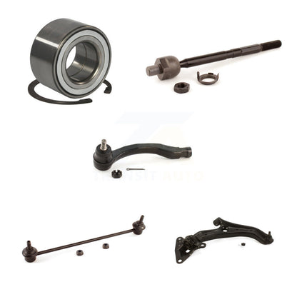 Wheel Bearing Lower Control Arm Tie Rod Link Front Right Kit (5Pc) For Honda Fit