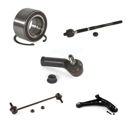 Bearing Lower Control Arm Tie Rod End Link Front Right Kit (5Pc) For Ford Fiesta