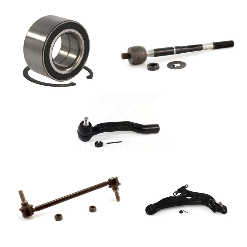 Bearing Lower Arm Tie Rod Link Front Right Kit (5Pc) For 2004-2010 Toyota Sienna