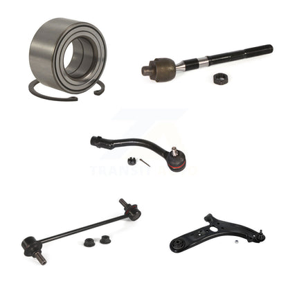 Bearing Lower Arm Tie Rod & Link Front Right Kit (5Pc) For 12-17 Hyundai Accent