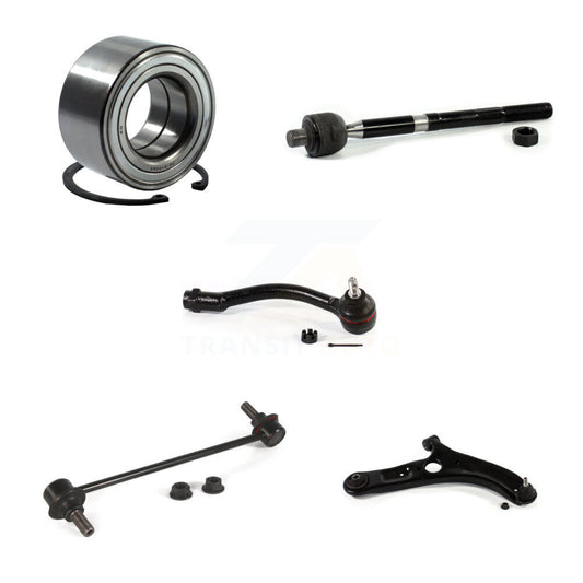Bearing Lower Control Arm Tie Rod Link Front Right Kit (5Pc) For Kia Forte Koup