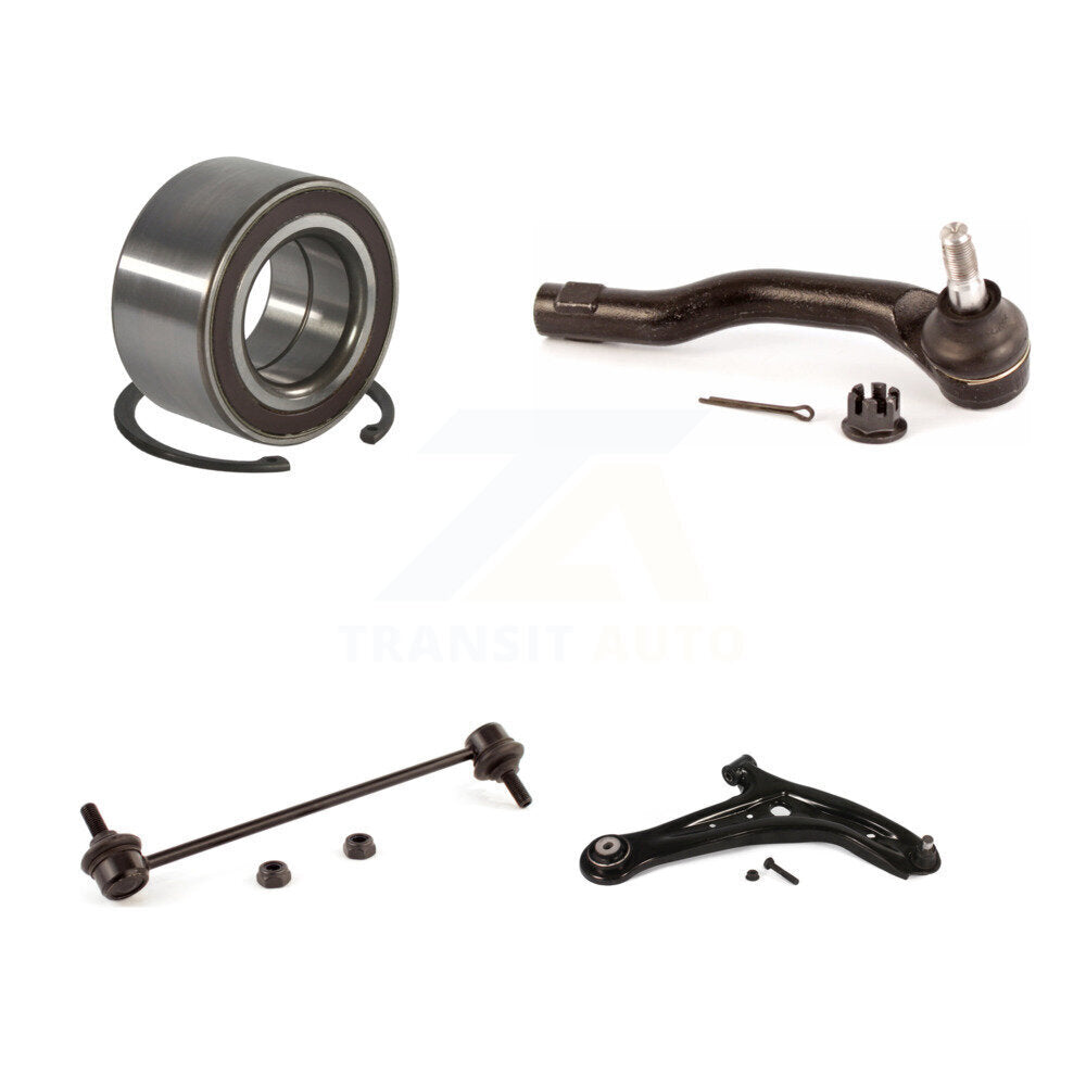 Wheel Bearing Lower Arm Outer Tie Rod Link Front Right Kit For 2011-2014 Mazda 2