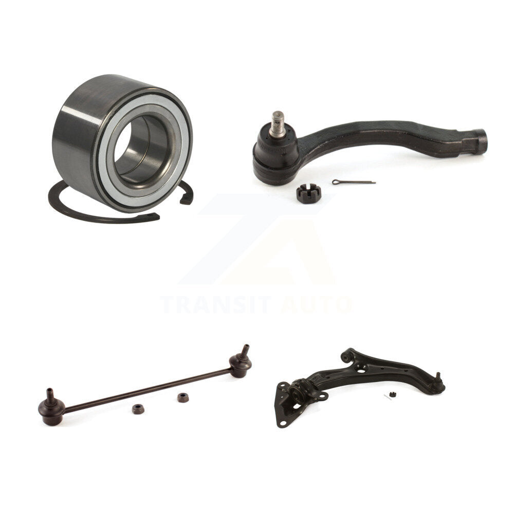 Wheel Bearing Lower Control Arm Outer Tie Rod Link Front Right Kit For Honda Fit
