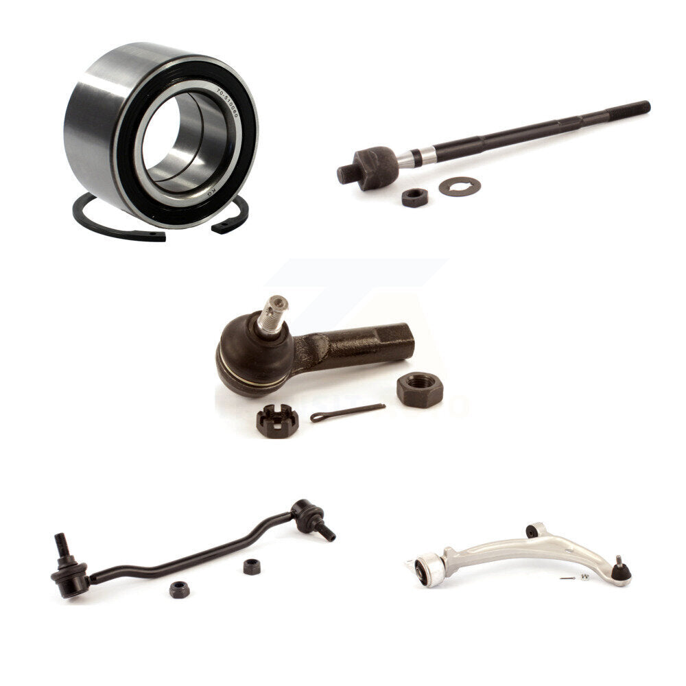 Bearing Lower Arm Tie Rod & Link Front Right Kit (5Pc) For Nissan Altima Maxima