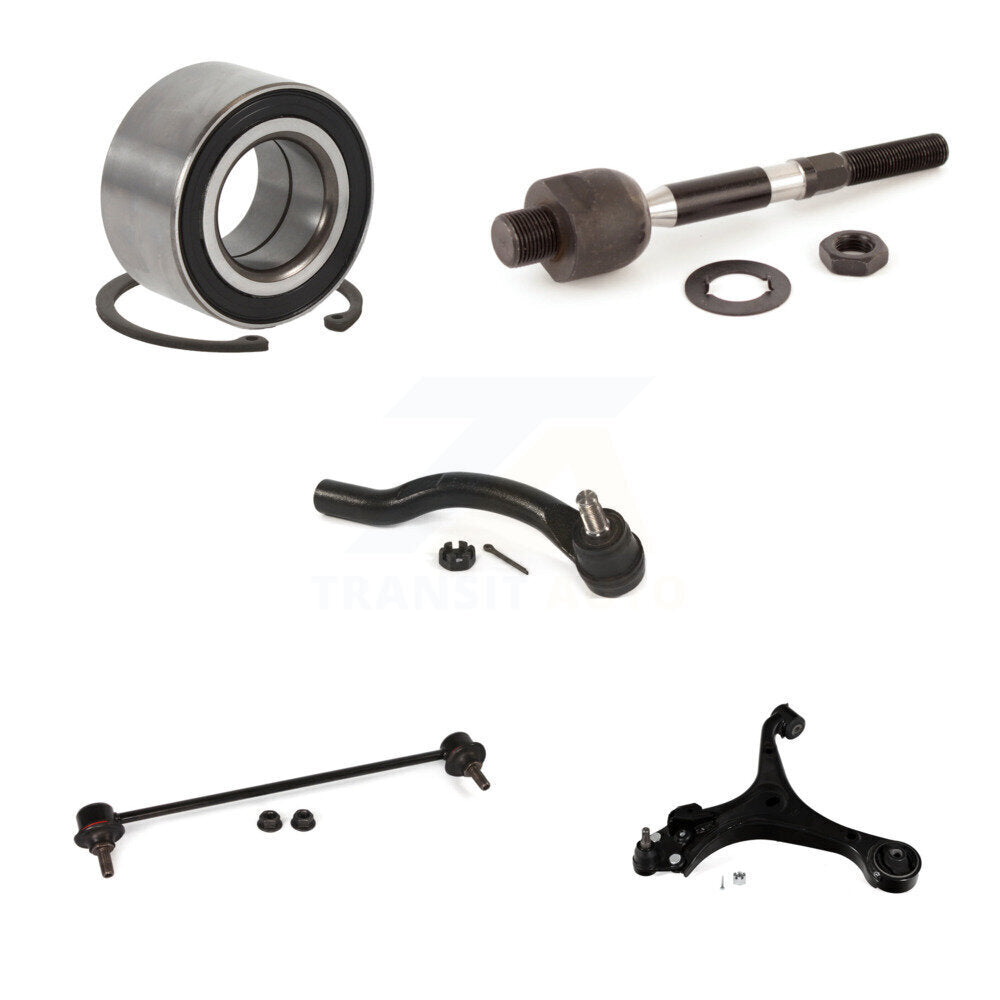 Bearing Lower Control Arm Tie Rod Link Front Right Kit (5Pc) For Honda Civic ILX