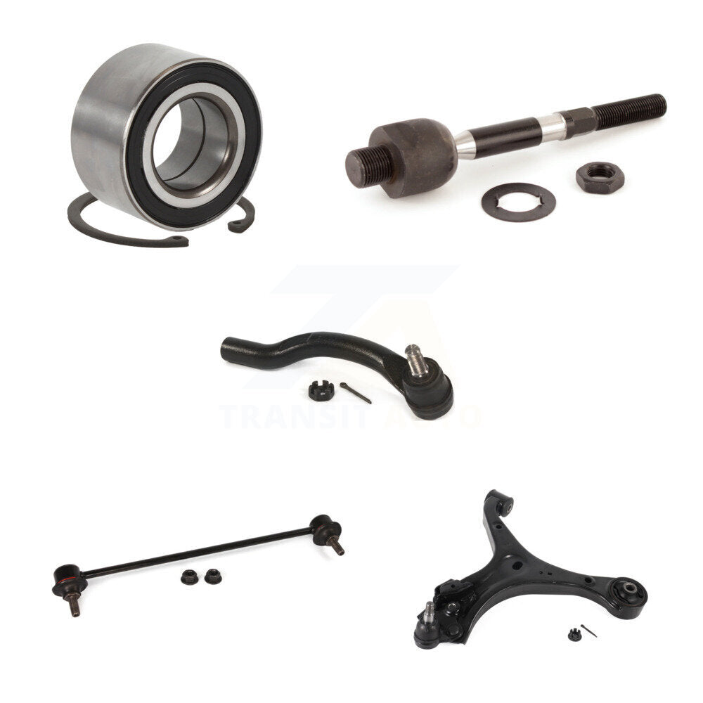 Bearing Lower Control Arm Tie Rod Link Front Right Kit (5Pc) For Honda Civic ILX