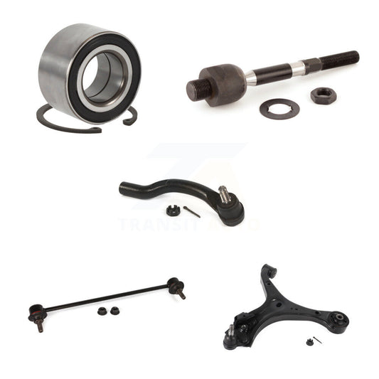 Bearing Lower Control Arm Tie Rod Link Front Right Kit (5Pc) For Honda Civic ILX