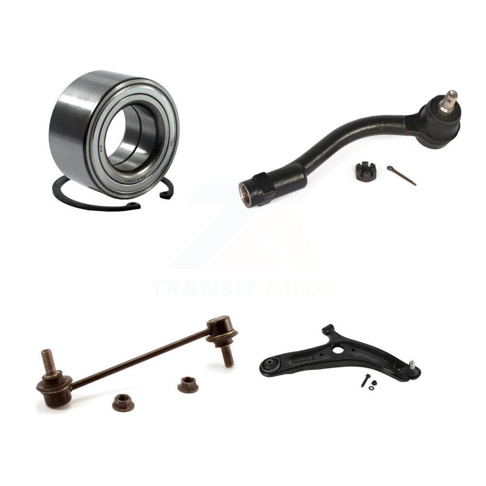 Wheel Bearing Lower Control Arm Outer Tie Rod Link Front Right Kit For Kia Soul