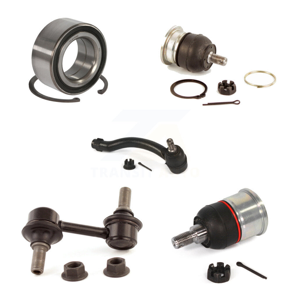 Bearing Upper Lower Ball Joint Outer Tie Rod & Link Front Left Kit For Acura TL