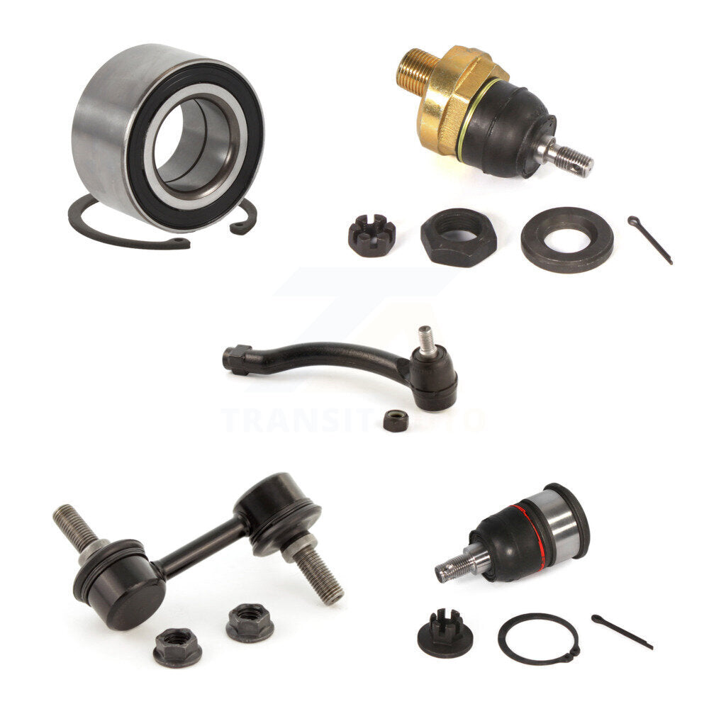 Bearing Upper Lower Ball Joint Outer Tie Rod & Link Front Left Kit For Acura TL