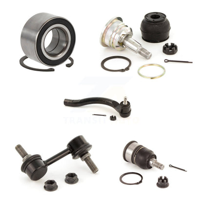 Bearing Upper Lower Ball Joint Outer Tie Rod & Sway Bar Link Front Left Kit For