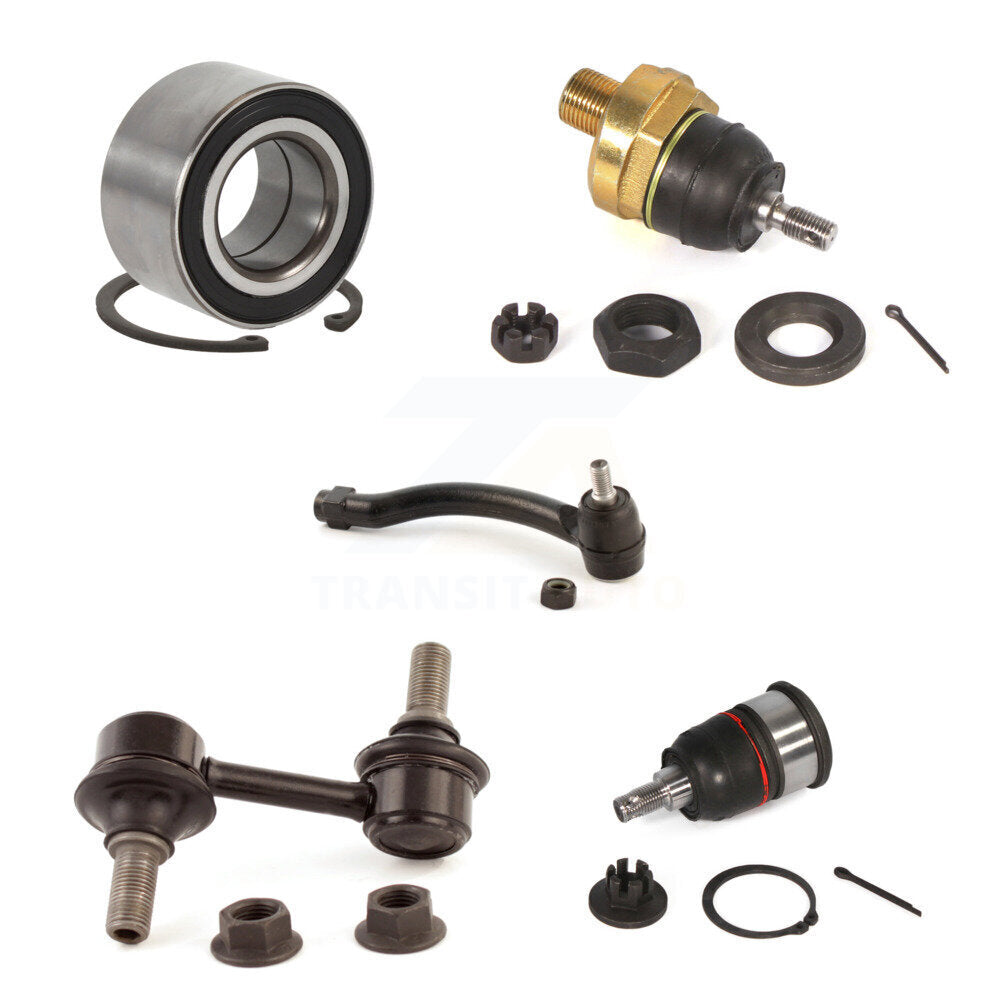 Bearing Upper Lower Ball Joint Outer Tie Rod & Link Front Left Kit For Acura TL