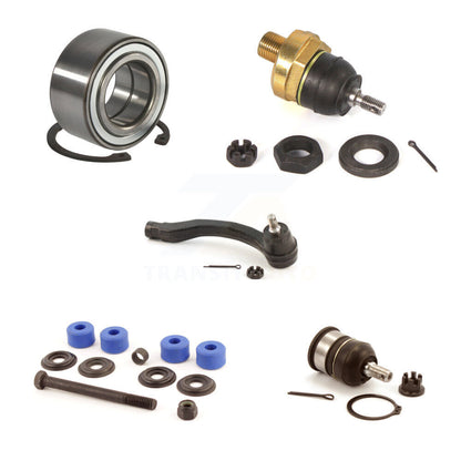 Bearing Upper Lower Ball Joint Outer Tie Rod Link Front Left Kit (5Pc) For Honda