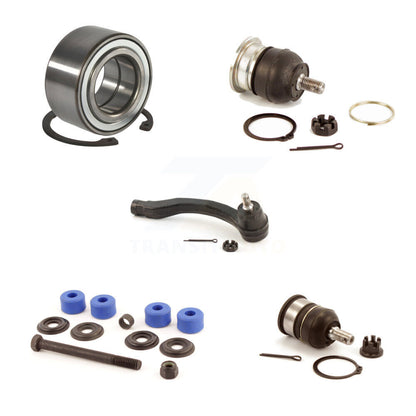 Bearing Upper Lower Ball Joint Outer Tie Rod & Sway Bar Link Front Left Kit For