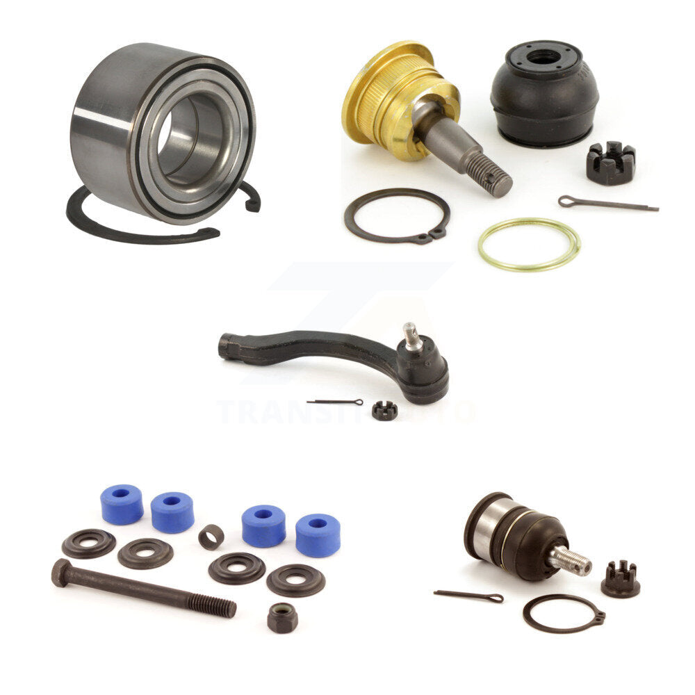 Bearing Upper Lower Ball Joint Outer Tie Rod Link Front Left Kit For Honda Civic