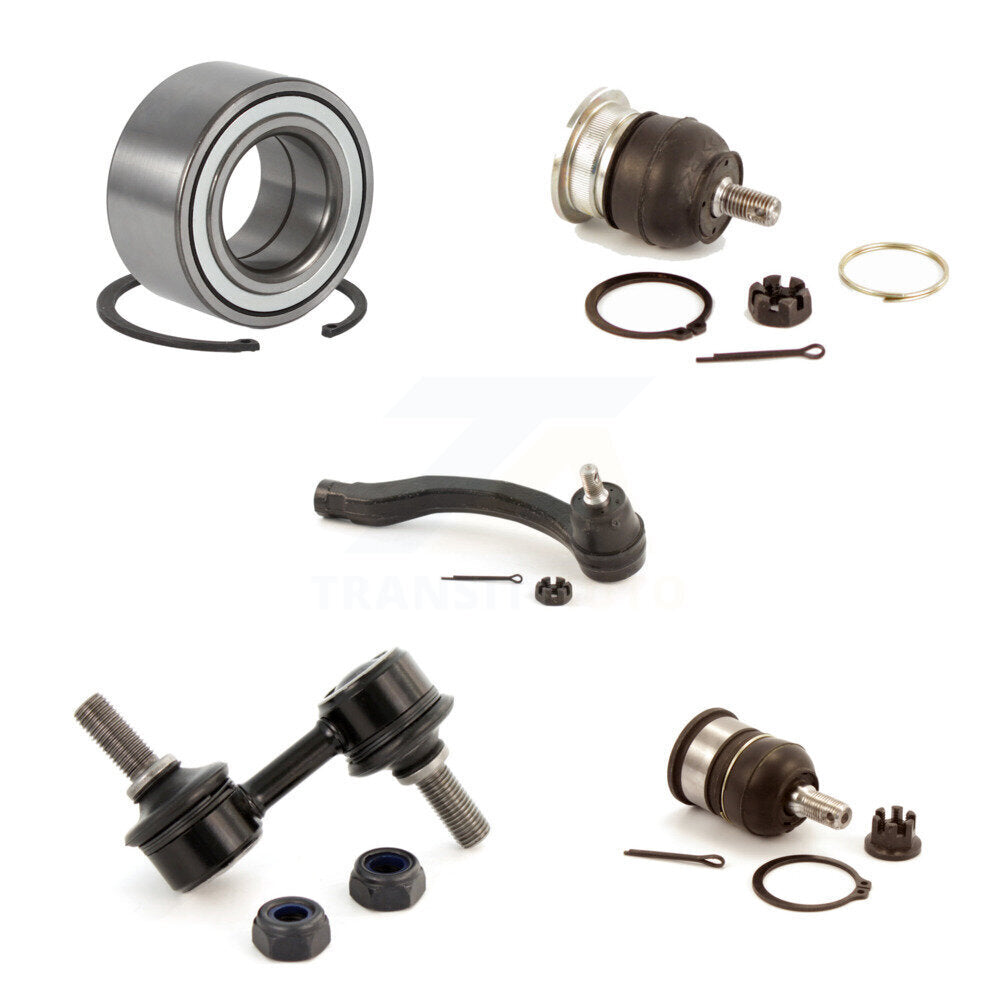 Bearing Upper Lower Ball Joint Outer Tie Rod Link Front Left Kit For Honda CR-V