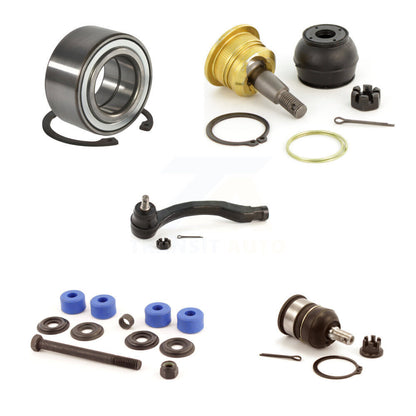 Bearing Upper Lower Ball Joint Outer Tie Rod & Sway Bar Link Front Right Kit For