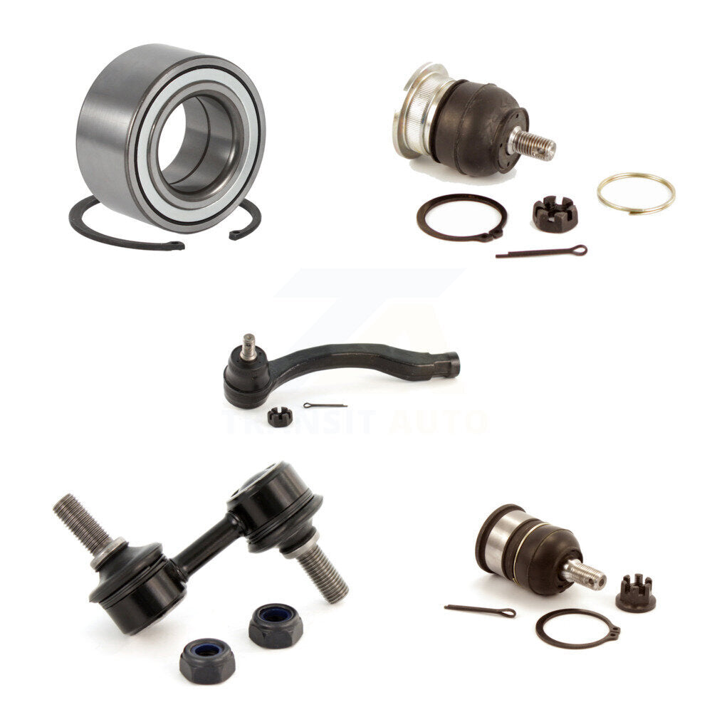 Bearing Upper Lower Ball Joint Outer Tie Rod Link Front Right Kit For Honda CR-V