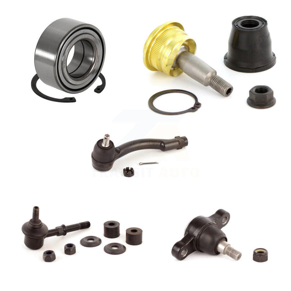 Bearing Upper Lower Ball Joint Outer Tie Rod Link Front Right Kit (5Pc) For Kia