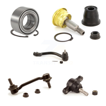 Bearing Upper Lower Ball Joint Outer Tie Rod & Sway Bar Link Front Right Kit For