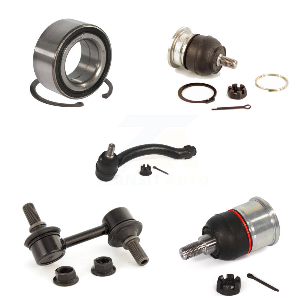 Bearing Upper Lower Ball Joint Outer Tie Rod & Link Front Right Kit For Acura TL