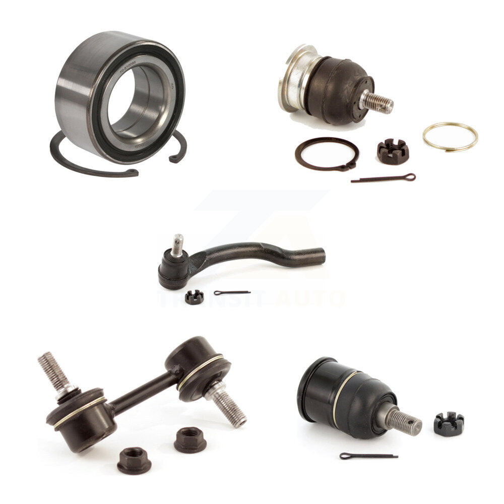 Bearing Upper Lower Ball Joint Outer Tie Rod Link Front Right Kit (5Pc) For TSX
