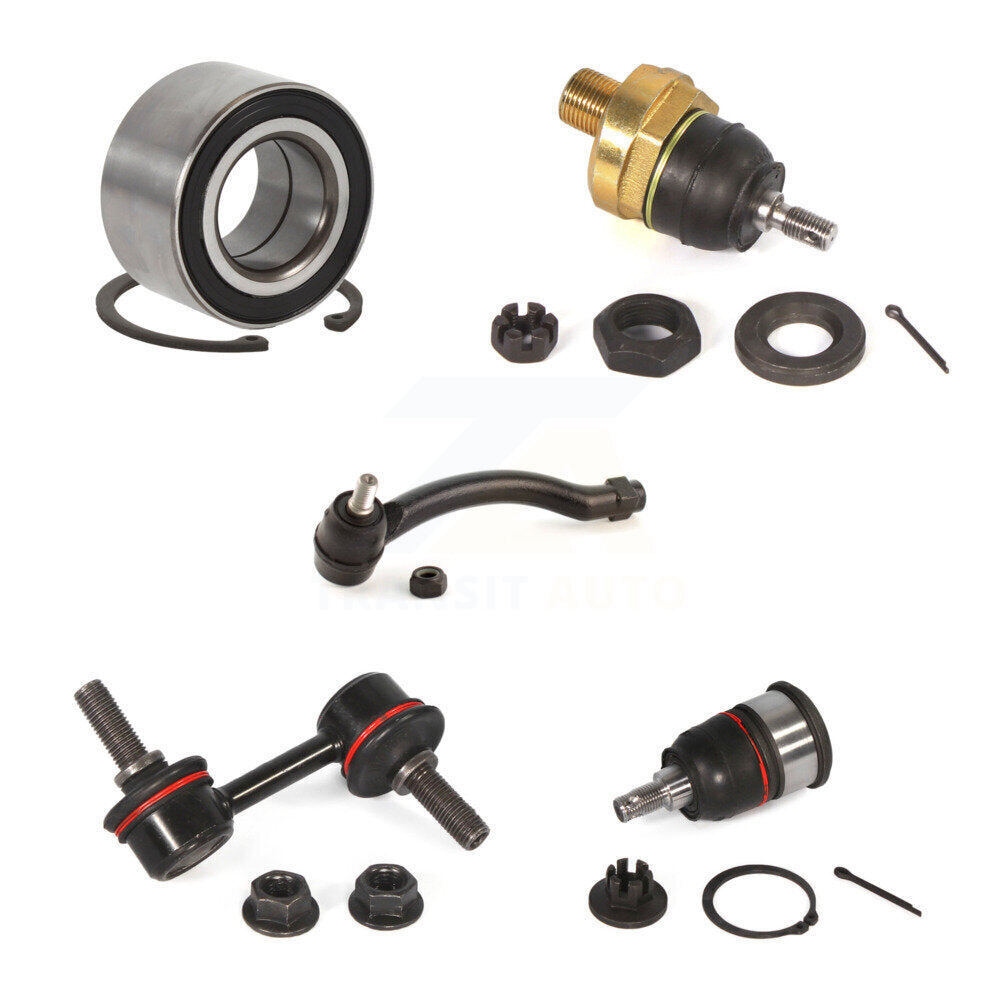 Bearing Upper Lower Ball Joint Outer Tie Rod & Link Front Right Kit For Acura TL