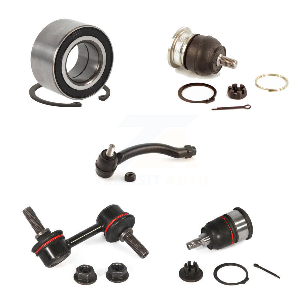 Bearing Upper Lower Ball Joint Outer Tie Rod & Link Front Right Kit For Acura TL
