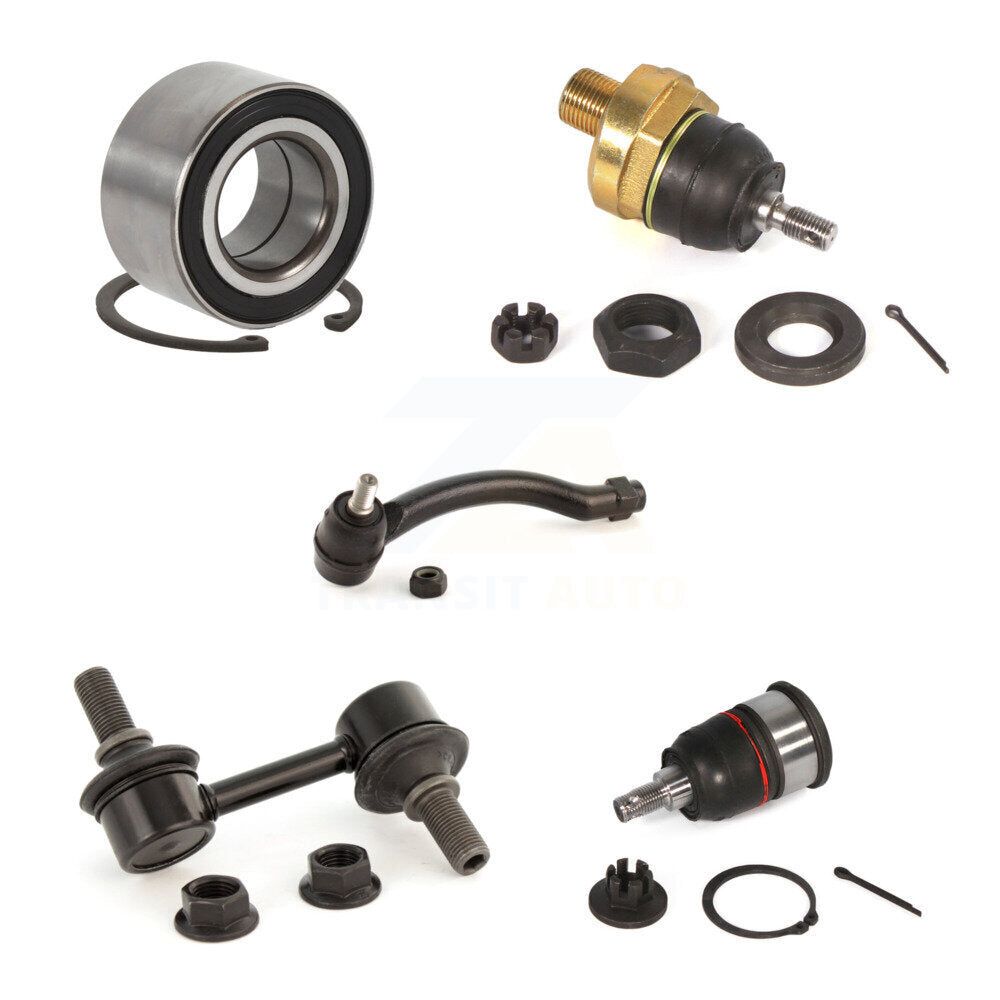 Bearing Upper Lower Ball Joint Outer Tie Rod & Link Front Right Kit For Acura TL