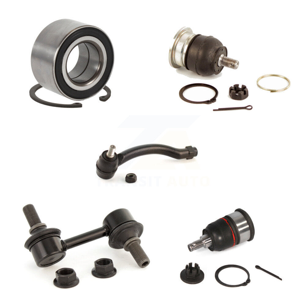 Bearing Upper Lower Ball Joint Outer Tie Rod & Link Front Right Kit For Acura TL