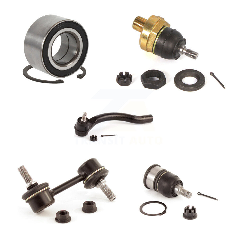Bearing Upper Lower Ball Joint Outer Tie Rod Link Front Right Kit (5Pc) For TSX