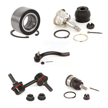 Bearing Upper Lower Ball Joint Outer Tie Rod & Sway Bar Link Front Right Kit For
