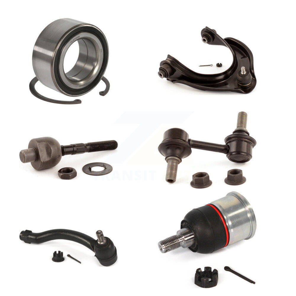 Bearing Upper Arm Lower Ball Joint Tie Rod End Link Front Left Kit For Acura TL