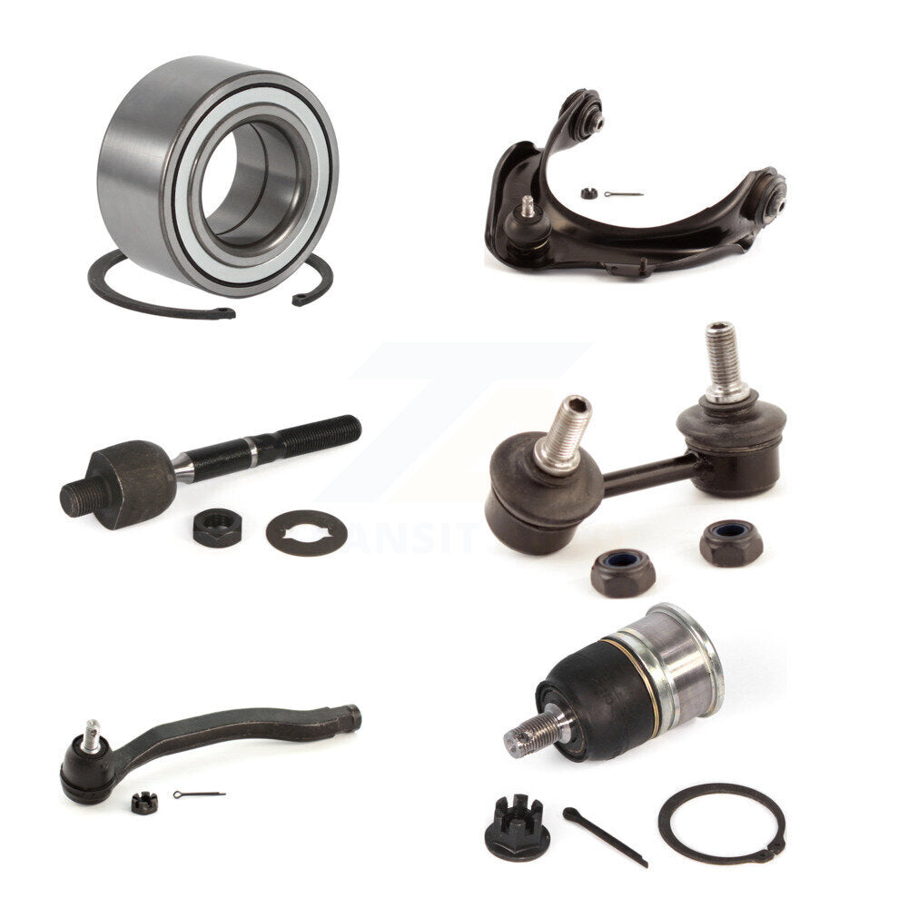 Bearing Upper Control Arm Lower Ball Joint Tie Rod Link Front Left Kit For Honda