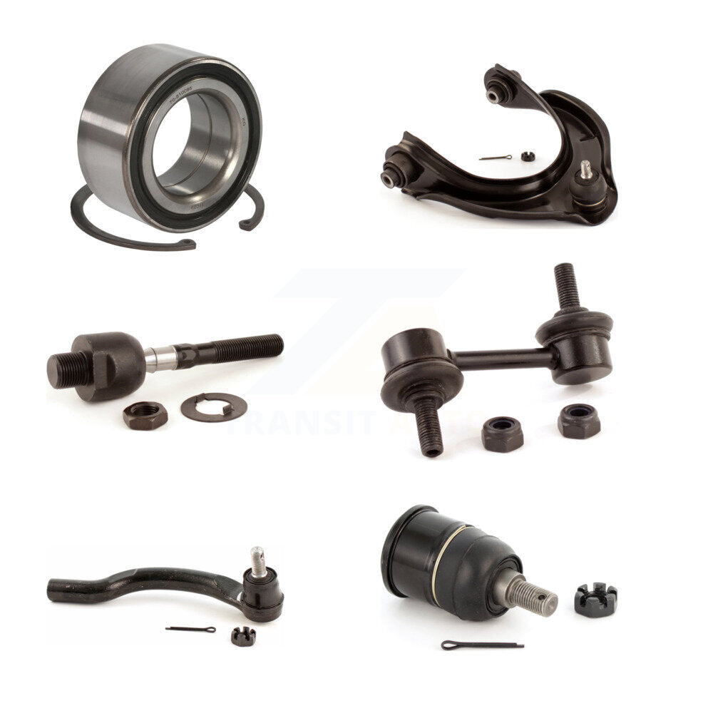 Bearing Upper Arm Lower Ball Joint Tie Rod Link Front Left Kit For Honda Accord