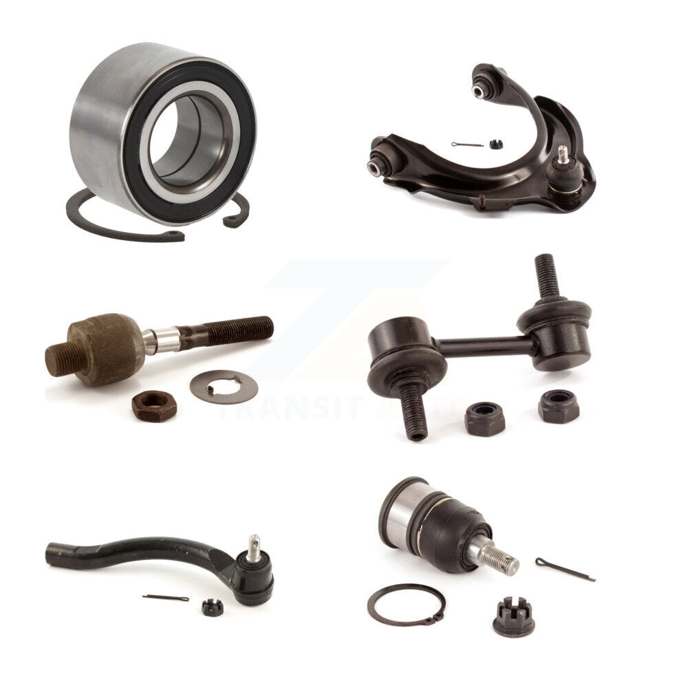 Bearing Upper Control Arm Lower Ball Joint Tie Rod Link Front Left Kit For Honda
