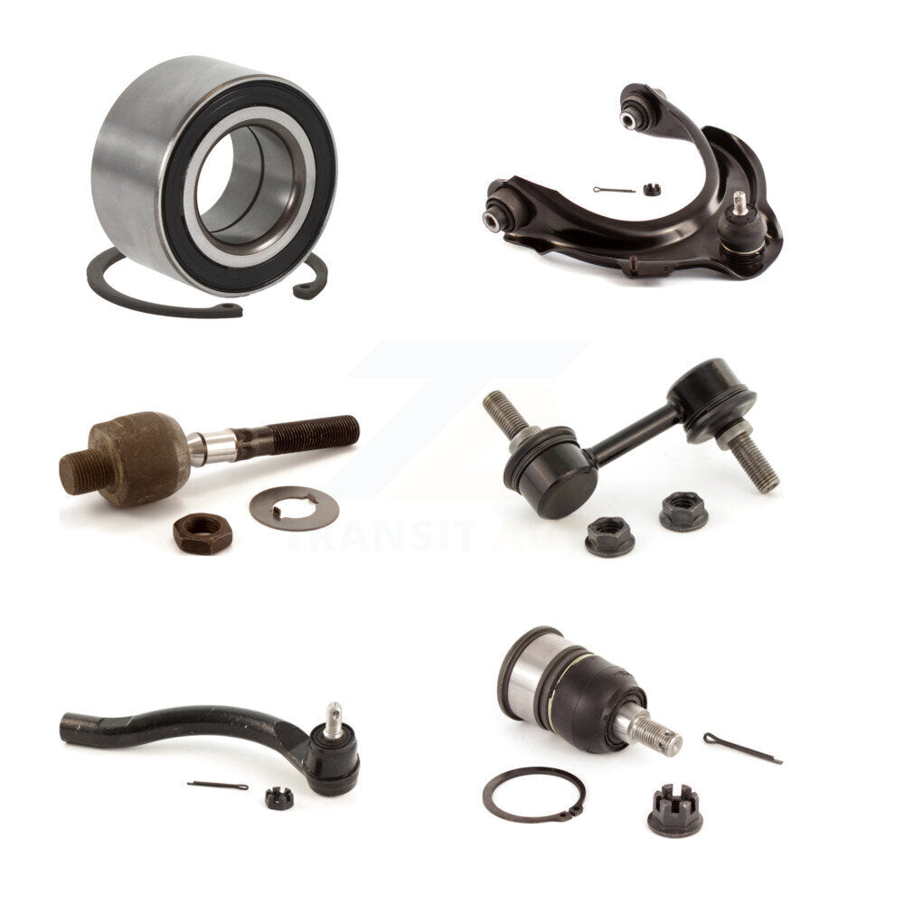 Wheel Bearing Upper Control Arm Lower Ball Joint Tie Rod Link Front Left Kit For