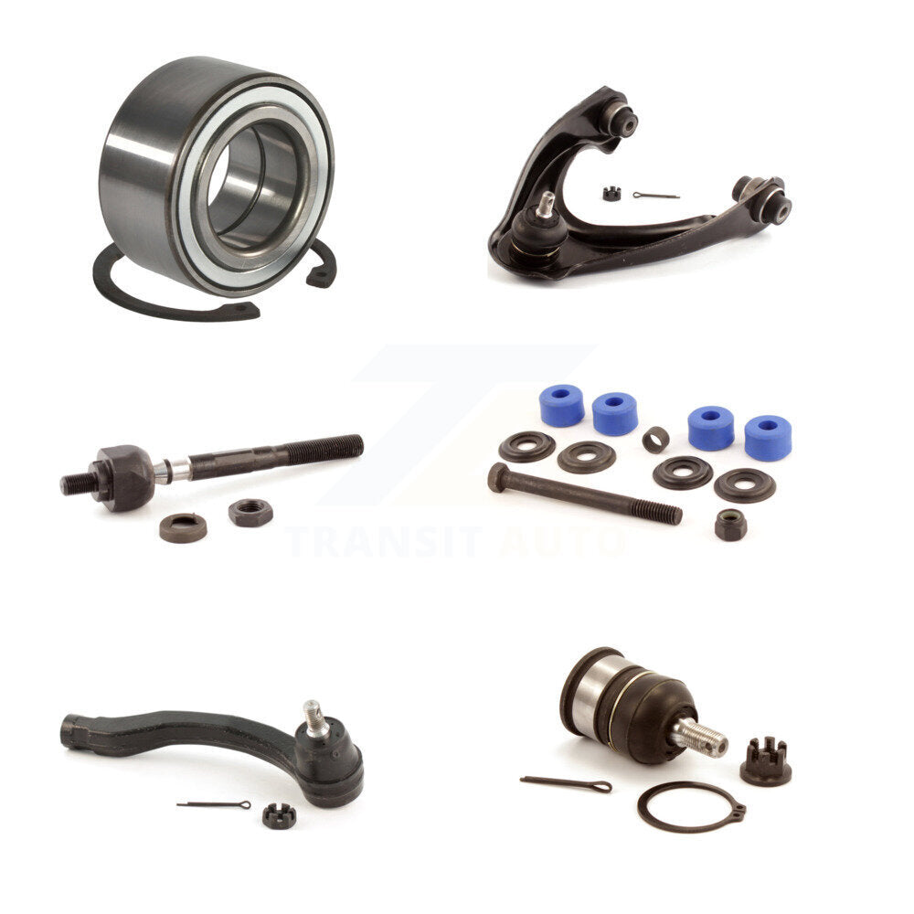 Wheel Bearing Upper Control Arm Lower Ball Joint Tie Rod Link Front Left Kit For