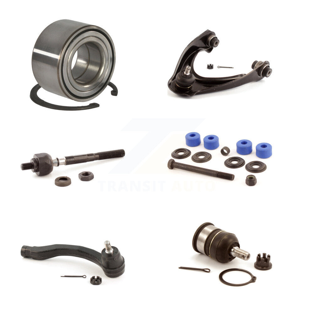 Wheel Bearing Upper Control Arm Lower Ball Joint Tie Rod Link Front Left Kit For