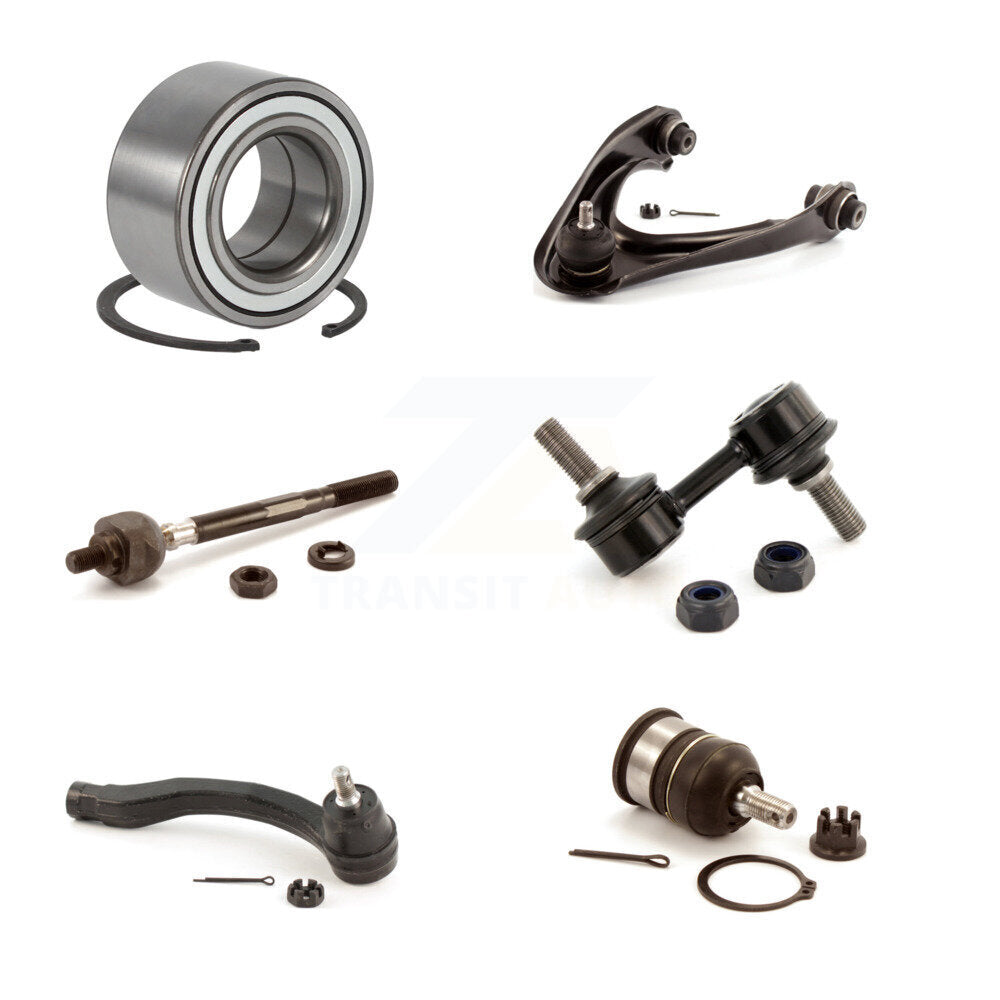 Bearing Upper Arm Lower Ball Joint Tie Rod & Link Front Left Kit For Honda CR-V