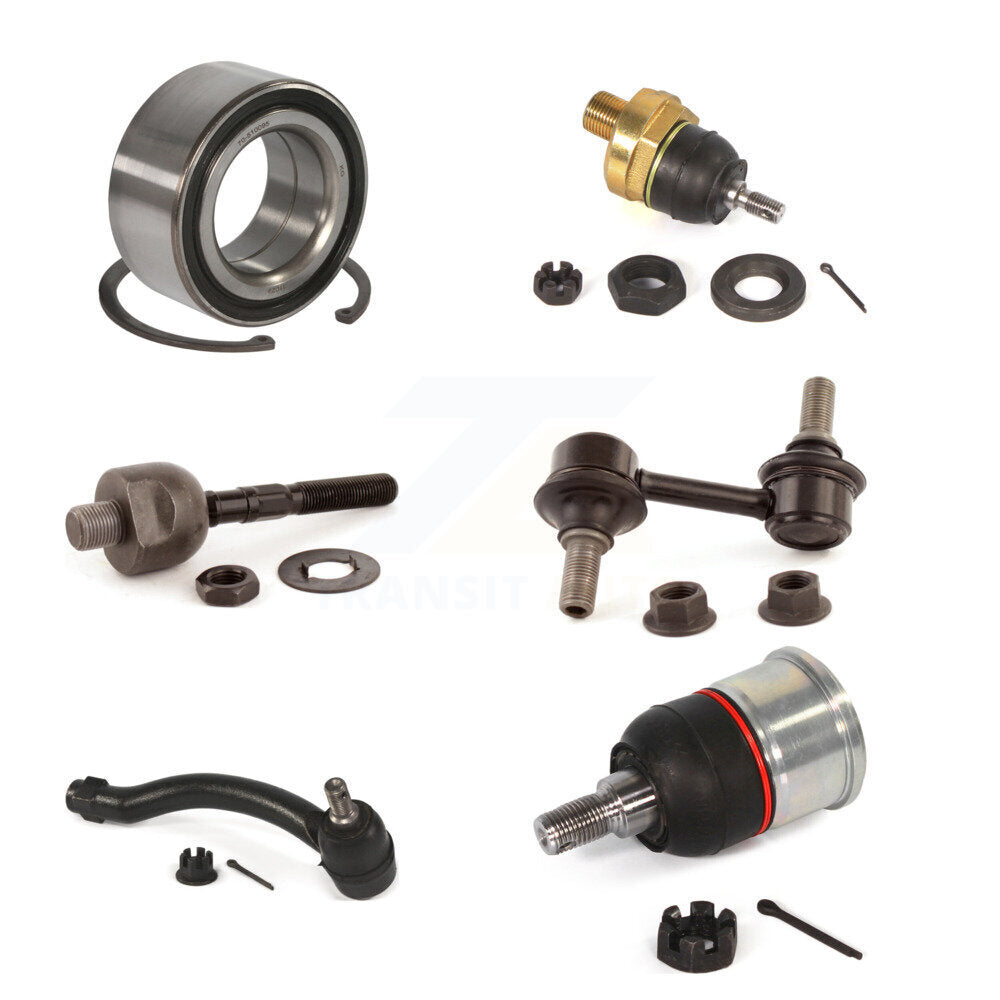 Bearing Upper Lower Ball Joint Tie Rod & Link Front Left Kit (6Pc) For Acura TL