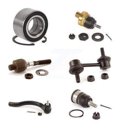 Bearing Upper Lower Ball Joint Tie Rod Link Front Left Kit (6Pc) For Honda Acura